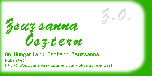 zsuzsanna osztern business card